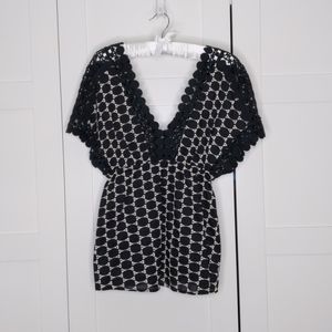 SOLD!!! Unique Eyelet Top